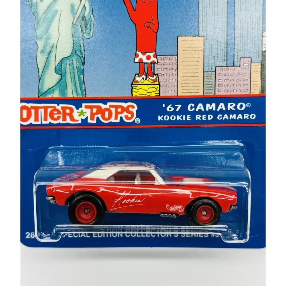 Hot Wheels Otter Pops Kookie Red '67 Camaro Twin Towers w/ Protector NIB